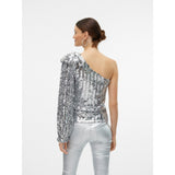 Vero Moda VERO MODA dame bluse VMEFI Restudsalg Silver Colour