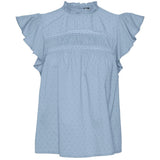 Vero Moda VERO MODA dame bluse VMTRINE Top Cashmere Blue