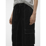 Vero Moda VERO MODA dame bukser VMKIM Restudsalg Black BIRCH STICHES