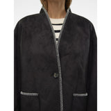 Vero Moda VERO MODA dame jakke VMLIVA Jacket Black WHITE DETAIL
