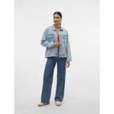 Vero Moda VERO MODA dame jakke VMTESSA Denim Jacket Light Blue Denim Detail RA339