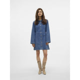 Vero Moda VERO MODA dame kjole VMHILJA Restudsalg Medium blue denim