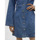 Vero Moda VERO MODA dame kjole VMHILJA Restudsalg Medium blue denim