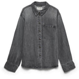 Vero Moda VERO MODA dame skjorte AWLUCEA Shirt Medium Grey Denim