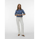 Vero Moda VERO MODA dame skjorte VMDIONNE Shirt Medium Blue Denim HEART