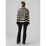 Vero Moda VERO MODA dame strik VMHERMOSA Restudsalg Black W BIRCH