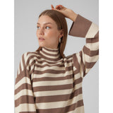 Vero Moda VERO MODA dame strik VMHERMOSA Restudsalg Brown Lentil W BIRCH