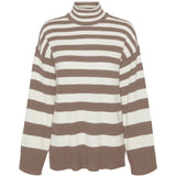 Vero Moda VERO MODA dame strik VMHERMOSA Restudsalg Brown Lentil W BIRCH