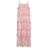 VILA VILA DAME KJOLE VIHARLEY Dress Sea Pink SMALL FLOWERS