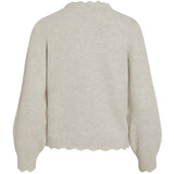 VILA VILA DAME STRIKTRØJE VINIKOLINA Blouse Super Light Natural Melange