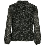 VILA VILA dame bluse VIKIRSTI Restudsalg Black Beauty Ika