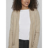 VILA VILA dame cardigan VIRIL Cardigan Natural MELANGE