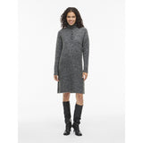 VILA VILA dame kjole VINYNNI Dress Dark grey melange