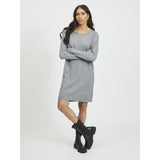 VILA VILA dame kjole VIRIL Restudsalg Medium grey melange
