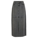VILA VILA dame nederdel VIKIKI Skirt Medium Grey Denim