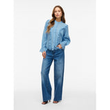VILA VILA dame skjorte VIANGLASSI Shirt Blissful Blue