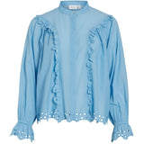 VILA VILA dame skjorte VIANGLASSI Shirt Blissful Blue