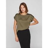 VILA VILA dame top VIELLETTE Top Dusty Olive