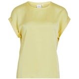 VILA VILA dame top VIELLETTE Top pale banana