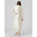 Vero Moda VMMATHILDE LS LONG JACKET D1 Restudsalg Cannoli Cream