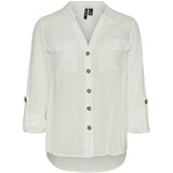 Vero Moda Vero Moda dame skjorte VMBUMPY Restudsalg Snow white