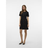 Vero Moda Vero Moda dame strik kjole VMJOHANNA Dress Black