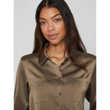 VILA Vila dame skjorte VIJETRA Shirt Dusty Olive