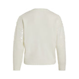VILA Vila dame strik VISIQUIN Restudsalg White