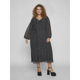 VILA Vila kjole curve dame VIDALIANA Dress Black