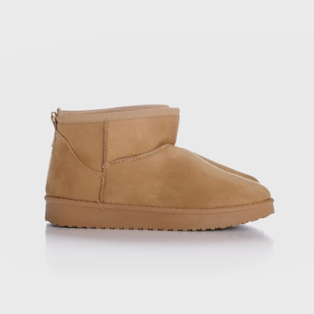 SHOES Lillie dame bamsestøvler WD148 Restudsalg Camel