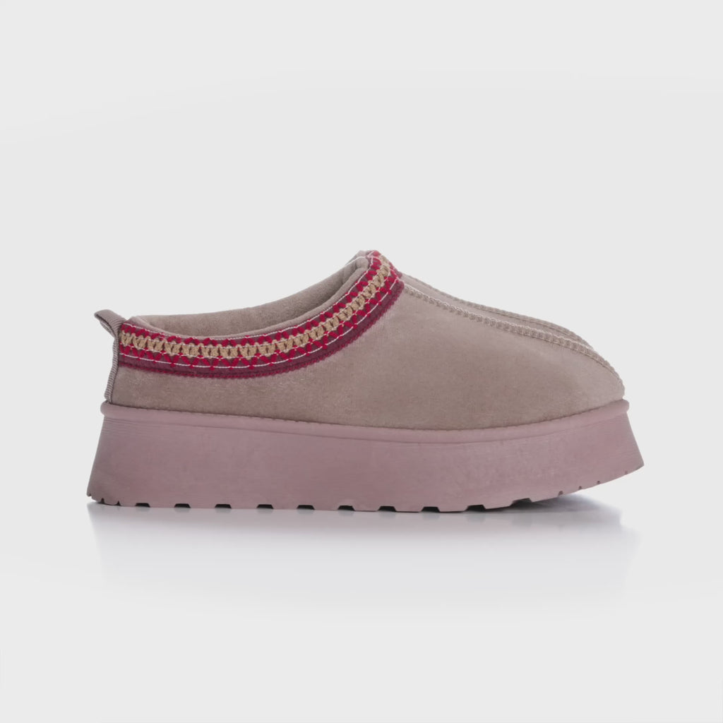 SHOES Eliane dame bamsestøvler 3040 Restudsalg Taupe
