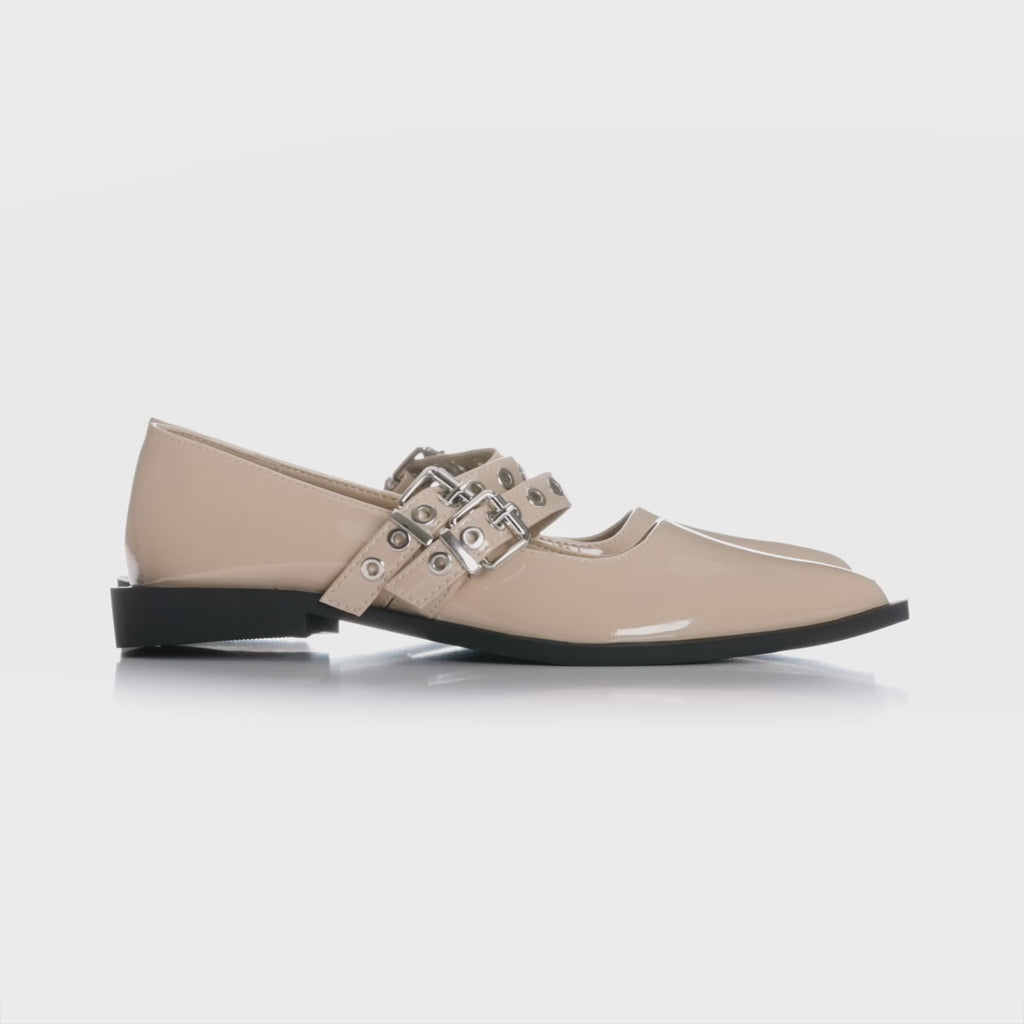 SHOES Josette dame sko 8247 Restudsalg Beige