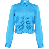 Rosemunde Barbara Kristoffersen bluse BK128 Restudsalg malibu blue