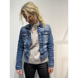 Place du Jour Place du Jour dame denim jakke 60021-1 Restudsalg Dark Blue Denim